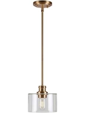NIB Forte Lighting 2748-01-12 Mini Pendant Soft Gold